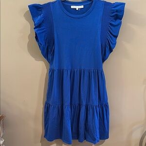 English factory Lucy Blue Ruffled mini Dress